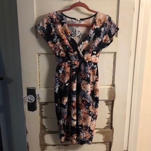 Pink blush maternity dress